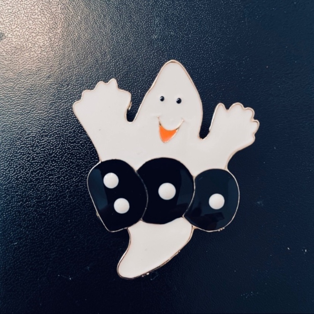 🎃 Halloween Ghost Boo Pin Brooch NEW - Picture 3 of 3